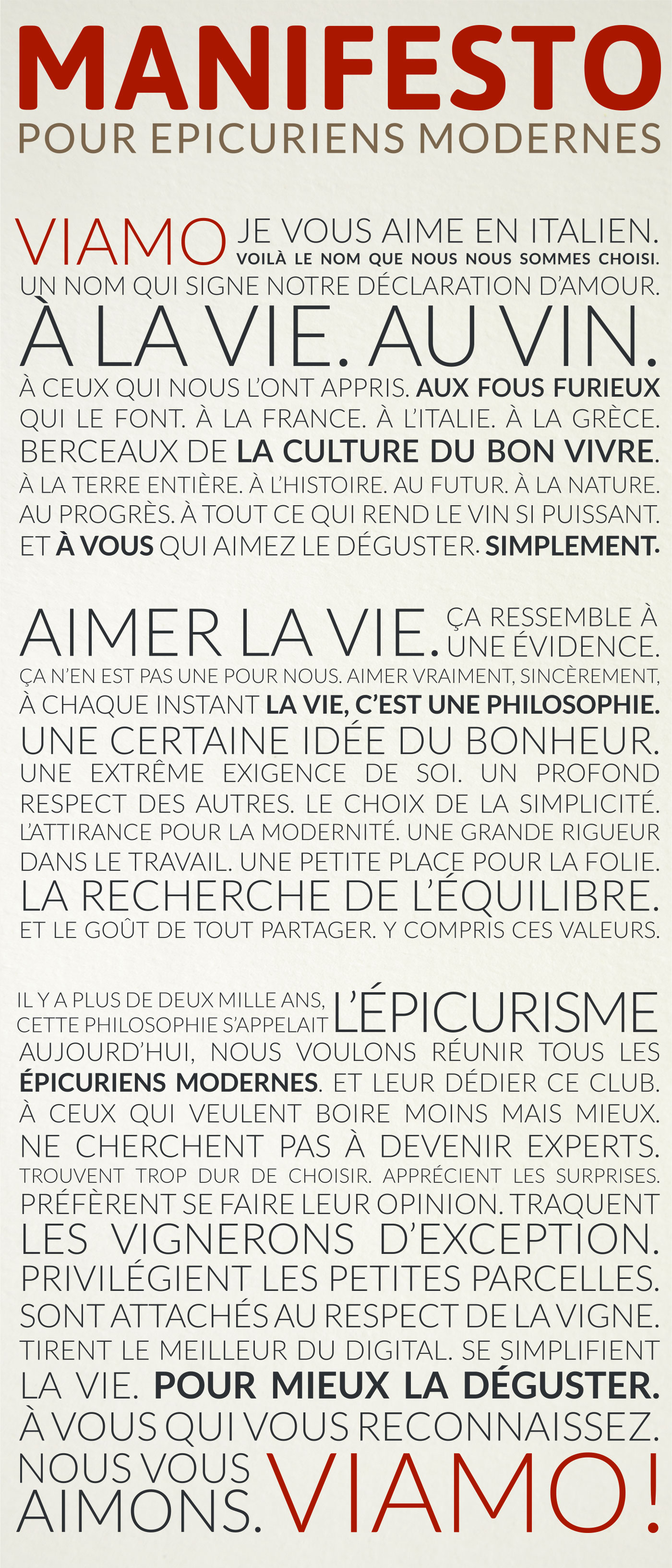 VIAMO Manifesto